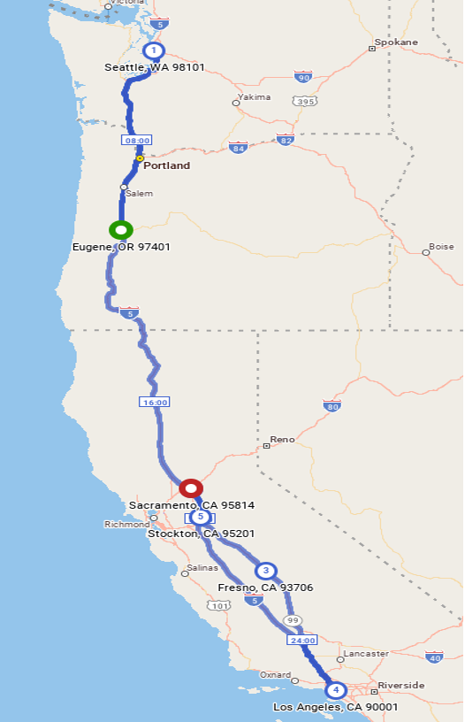 Dedicated CDL Route Map